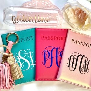 Monogram Passport Cover Spring break travel